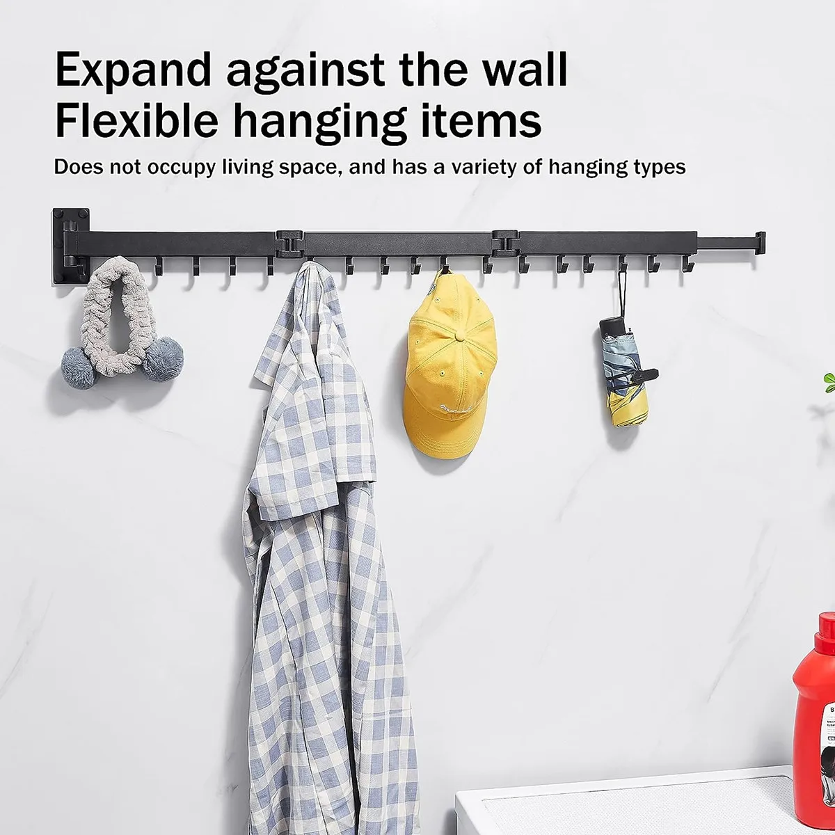 Wall Mounted Clothes Drying Rack,Aluminum Retractable Hanger,Space Saving Collapsible  Dryer Racks for Balcony Parlour Laundry - AliExpress