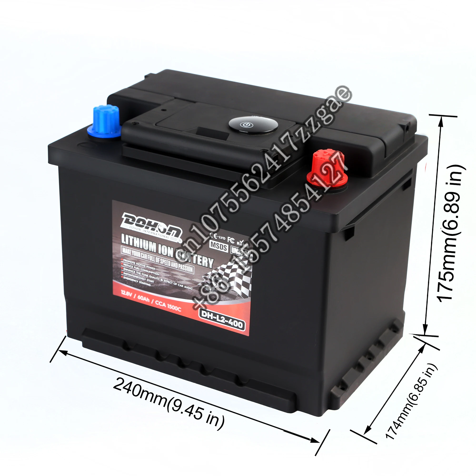 Built in BMS Built in BT High Power 12 volt Lithium Ion Battery for Car Boat Trucks Marine Racing Car