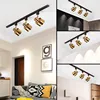 LED Gold Track light GU10 Ceiling Spotlight Industrial Track Lamp Bar Exhibition Clothing Store Light 2