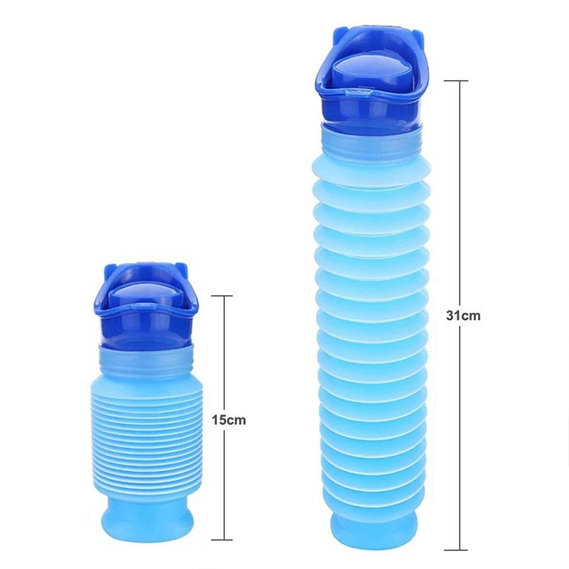 Portable Urinal Women Urinal Female Pee Funnel Male Urinal 750ml Portable Adult Urinal Car Urination Pee Soft Toilet Outdoor Camping Travel Urine Toilet Urinal for Men Female