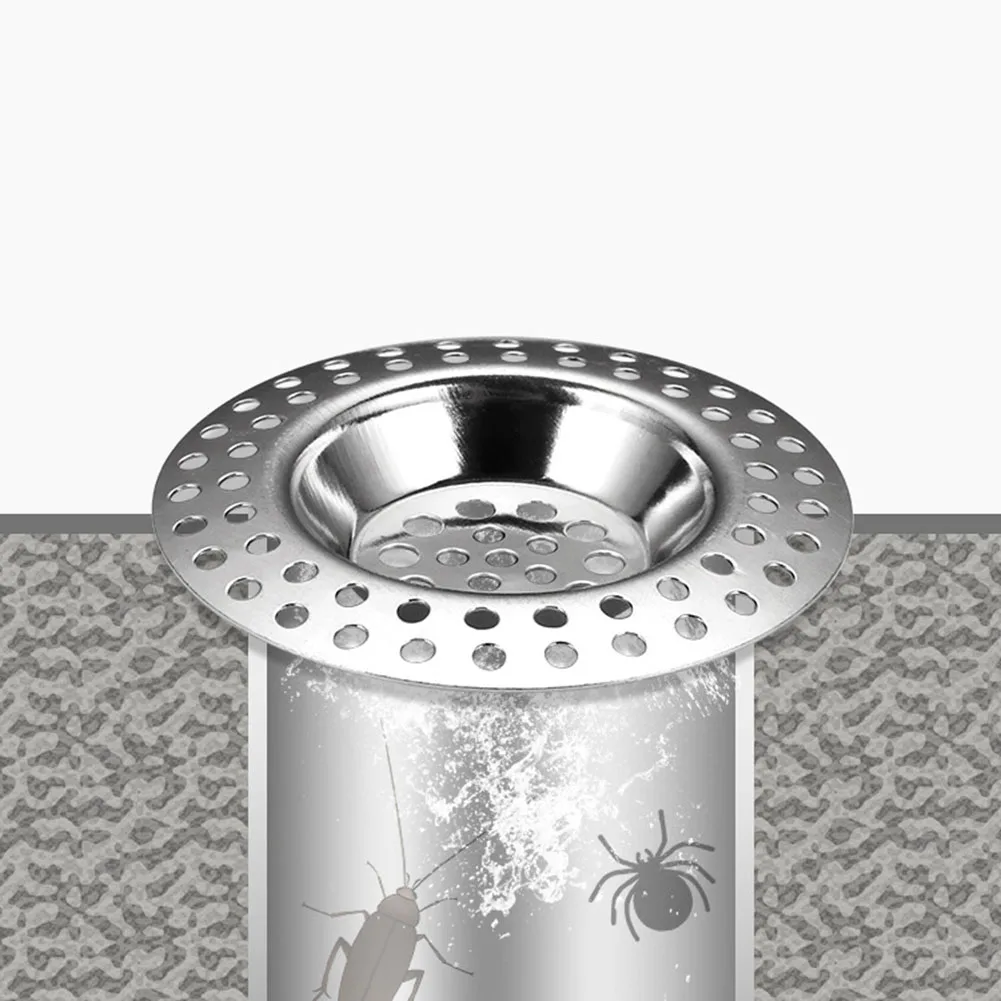 Kitchen Sink Filter Stainless Steel Mesh Sink Strainer Filter 2PCS Bathroom Strainer Drain Hole Trap Waste Screen sink filter,kitchen sink filter,sink strainer,kitchen sink strainer