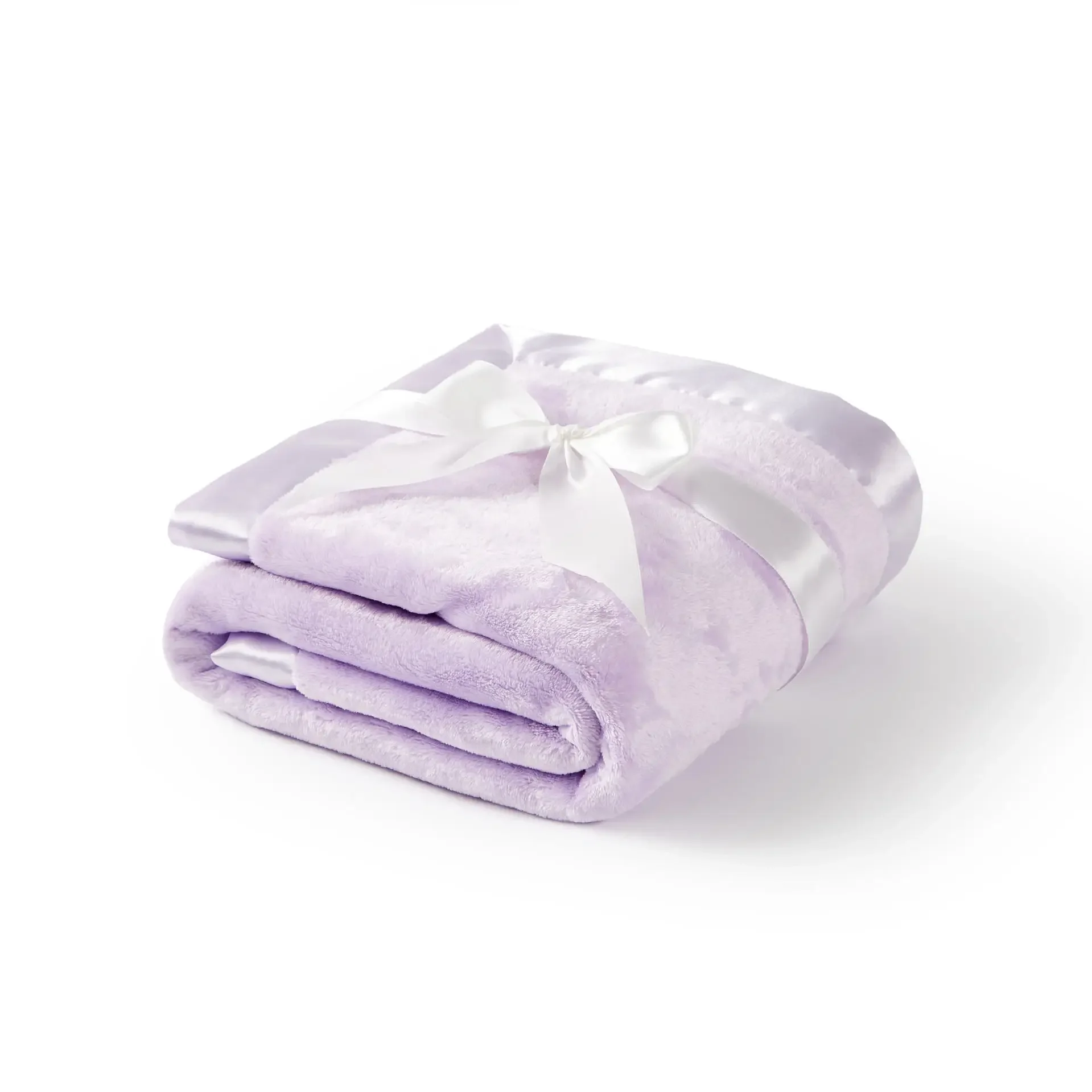 Newborn Solid Satin Quilt Flannel Baby Blanket Kids Baby Boy Girls Swaddle Wrap Infant Bebe Stroller Cover For Blankets