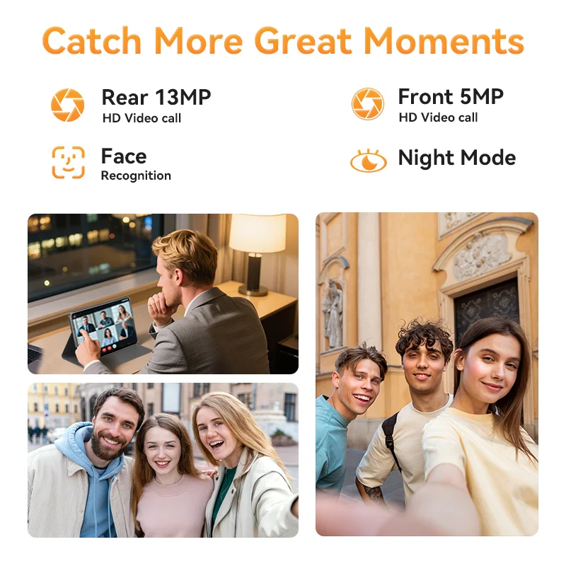 TECLAST P50 90Hz Tablette Tactile 11 Pouces Android 15 Tablet, 20Go RAM+128Go ROM(5To TF), 4G