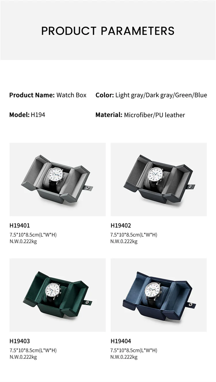 Luxury Leather Watch Display Case With Double Opening Design_voghion.com