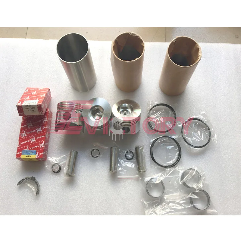 

For YANMAR truck 3TNE82 3TNE82A overhaul kit piston ring cylinder liner gasket bearing + water pump