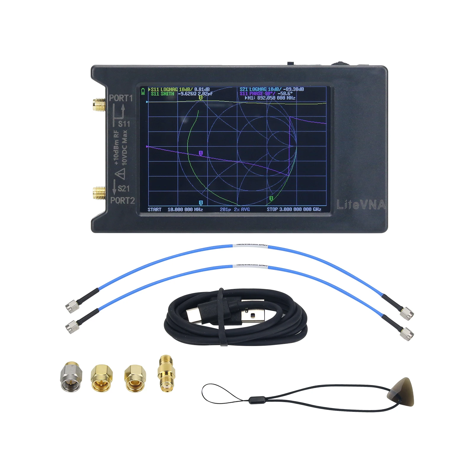 LiteVNA64 VNA Analyzer 50KHz6.3GHz Portable Vector Network Analyzer
