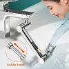 New 1440° Rotatable Scalable Metal Faucet Aerator Bathroom Splash-proof Bubbler Faucet Filter Nozzle Tap Saving Water Extender 3