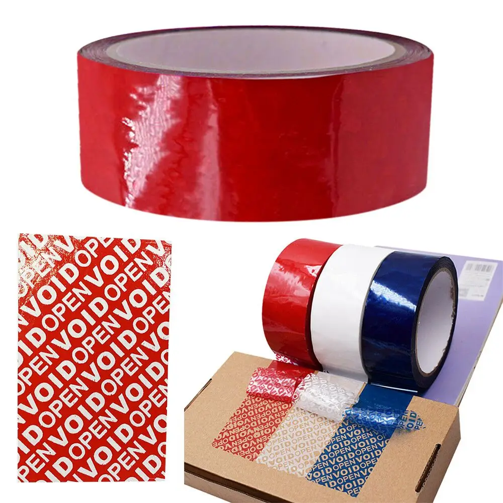 Security Warranty Label Supplies Security Sealing Sticker Anti-Fake Label Adhesive Tape Tamper Proof 50M adhesive tape sealing tape