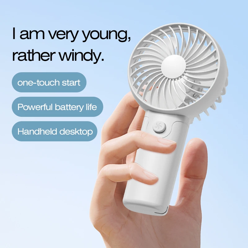 Portable Fan Convenient Creative Small Fan Pocket Hand-held Fan Lightweight Adjustable Cute Handheld Mini Fan Air Coolers