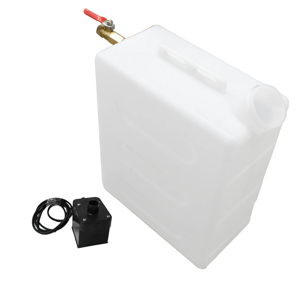 Tuxing 5l Tanque de Água Compressor Resfriamento Recipiente de Armazenamento Líquido com Válvula de Drenagem Fixa Bico Água para Compressor Pcp Txedt032