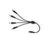 Free shipping 5.5 x 2.1mm 1 Female to 4 8 Male DC Power Splitter Plug Cable Adapter 12V For CCTV security Camera Accessories 2