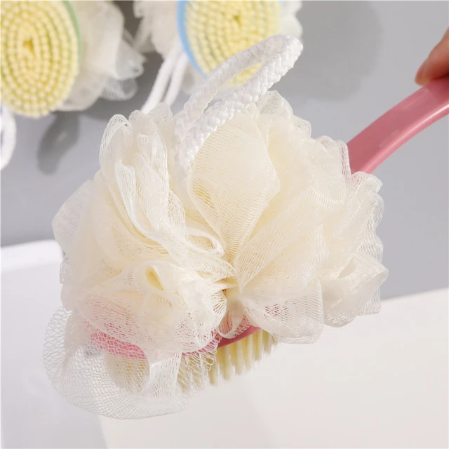 Bathroom Bath Brushes Long Handle Hanging Soft Mesh Back Body Shower  Scrubber Brush Sponge Dry Exfoliation Cleaning Equipment - Bath Brushes,  Sponges & Scrubbers - AliExpress