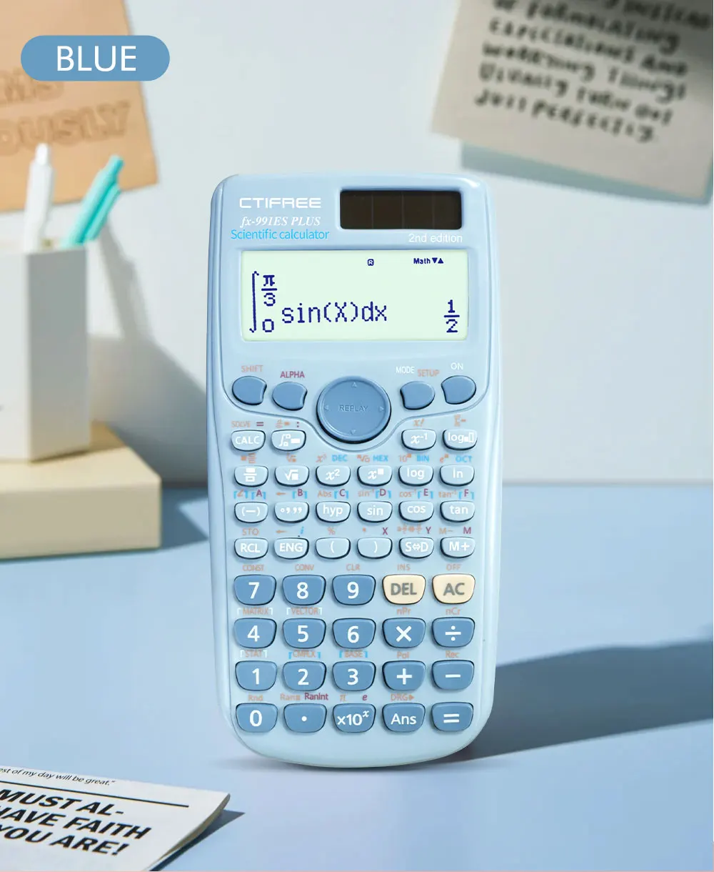 Calculator forFX-991ES-PLUS Original Scientific Calculator 417 Functions For High School University Students Office Coin Battery