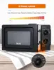 CHEF 0.6 Cubic Foot Microwave with 6 Power Levels, Small Microwave with Grip Handle, 600W Countertop Microwave with 3 3