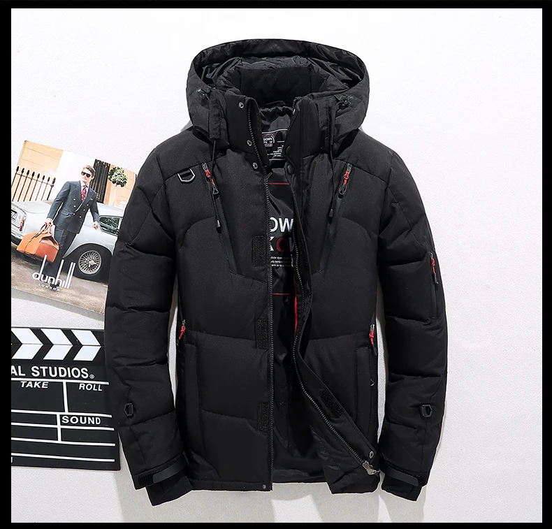 vento masculino, parka quente, roupa com capuz,