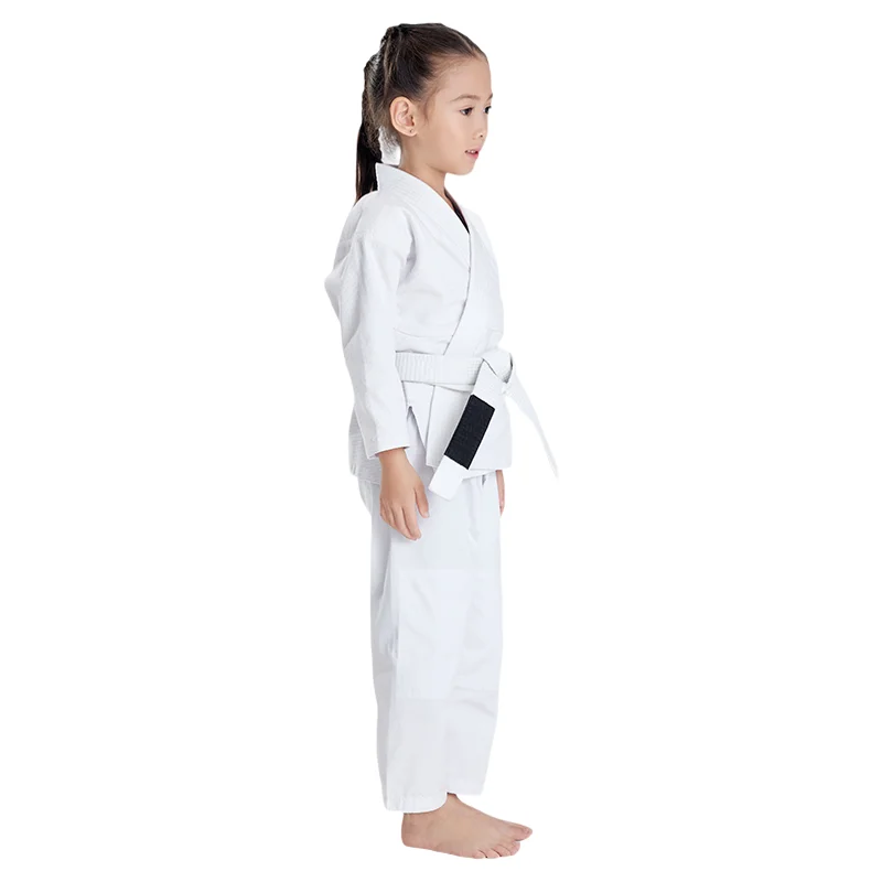 Kinder-Trainingsanzug für Brasilianisches Jiu-Jitsu BJJ und Judo ohne Gürtel, Standard-Profi-Uniform für Jungen und Mädchen – Detail 3