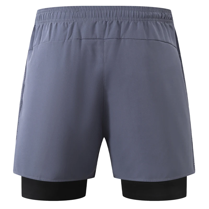 Running Shorts Men 2 In 1 Double Deck Quick Dry Gym Training Jogging Workout Sports Short Pants Breathable Stretch Casual Bottom 4
