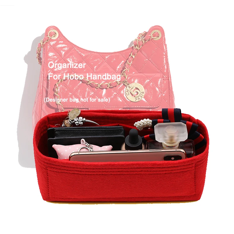 Purse Organizer for CC HOBO HANDBAG Tote Organization Kit Insert Pouch Small Hobo Bag Liner
