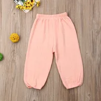 Baby Pants Toddler Girls Boys Cotton Line Loose Bloomers  Drawstring Trousers Fall Spring Summer Casual Children's Clothes 4