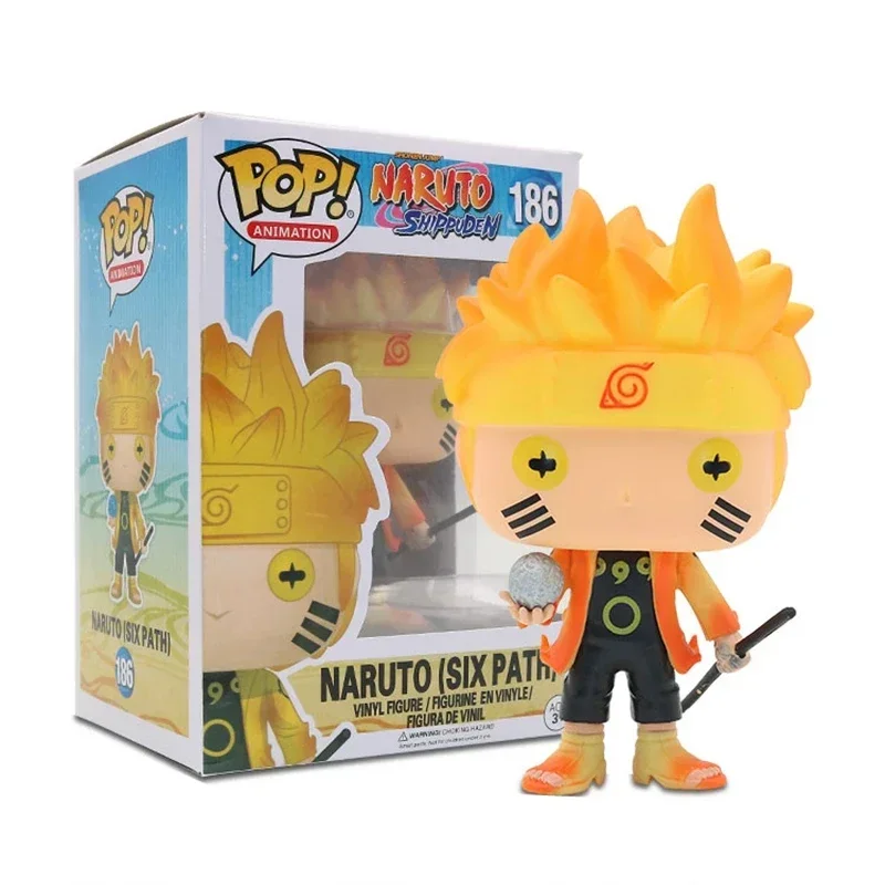 FUNKO POP Anime NARUTOs Sage Mode #185 Six Path #186 Figura de acción de vinilo Colección Modelo Juguetes para niños Regalo de Navidad