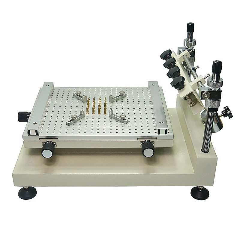 ZB3040H PCB Cjip Stencils Printer Manual Silkscreen Glue Printing Machine 300x400mm Working Size for PCB Solder Paste Printing 4