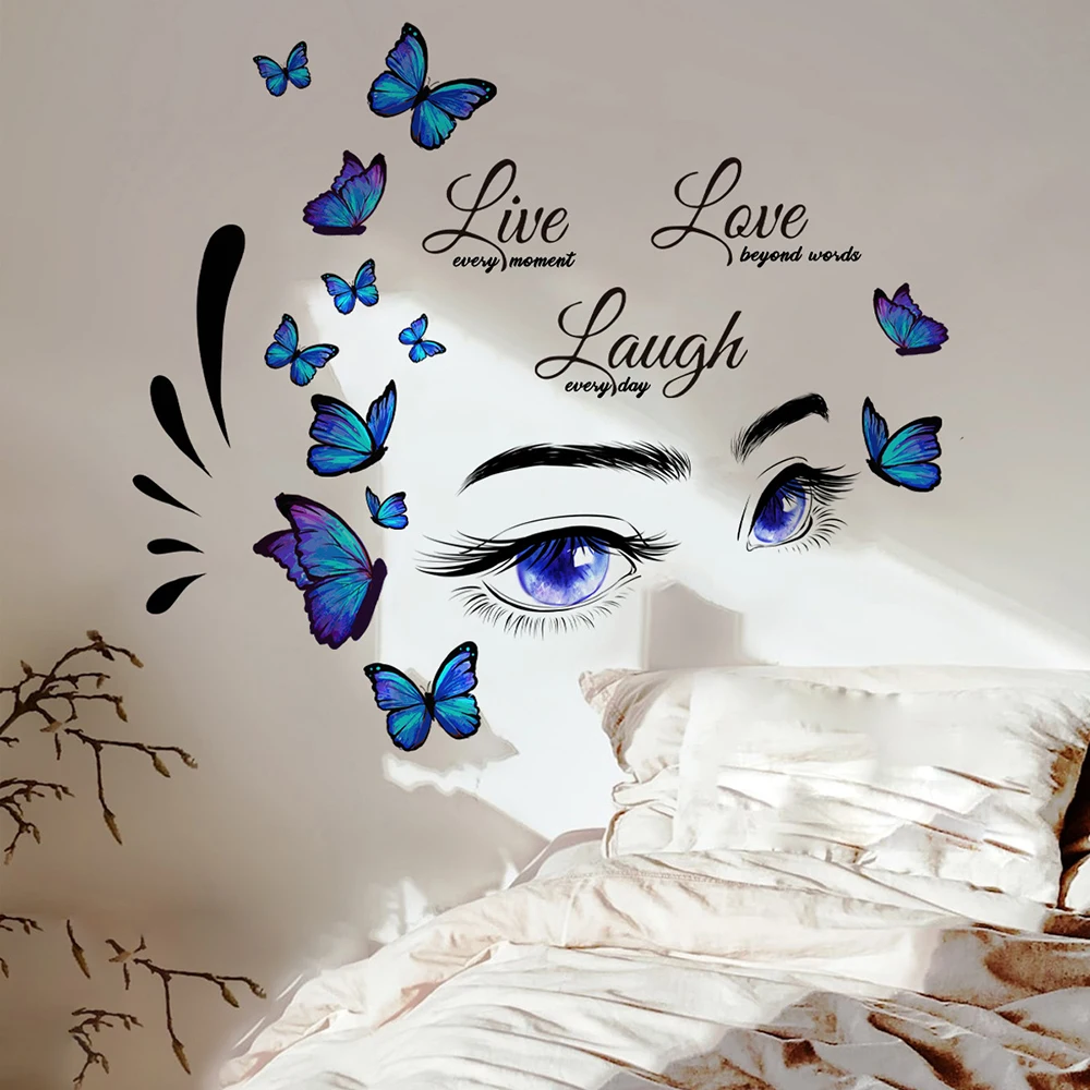 

Wall Stickers No Need to Paint Self Adhesive Removable Butterfly Wallpaper Living Room Bedroom Study Decoration Easy to Replace