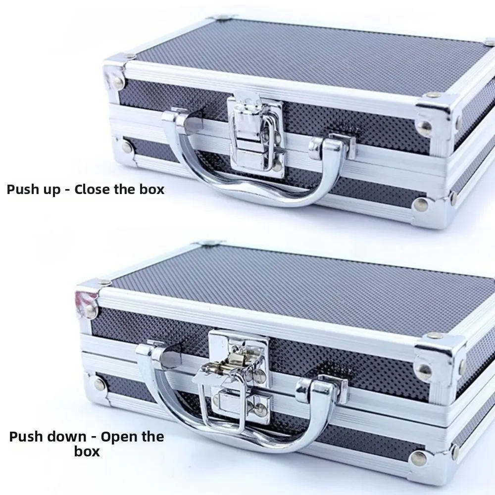 Durable Aluminum Tool Case - Shockproof, Impact-Resistant, Portable Safety Briefcase