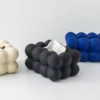 Klein Blue Tissue Box Ball Shape Luxury Facial Napkin Case Tissue Holder Organizer Blue for Home Living Room Desktop Decor Gift 6