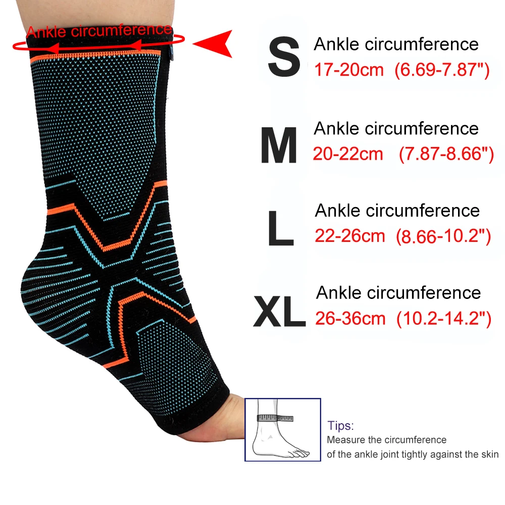 QMWWMQ Ankle Brace Compression Sleeve Injury Recovery Joint Pain Tendon Support, Plantar Fasciitis Foot Socks with Arch Support