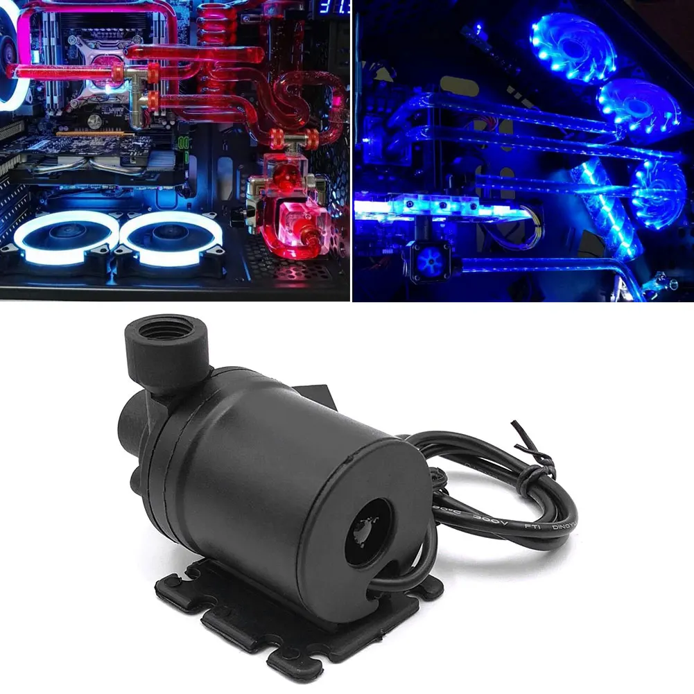 Bomba de Água para Desktop pc Cpu Sistema de Refrigeração de Água 9w g1 Rosca Molex Pinos Conector Cpu Sistema de Refrigeração de Água f9 12v dc