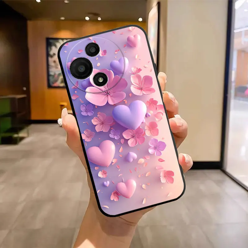 Luxury Silicone Soft Phone Case with Butterfly Marble Print Pattern