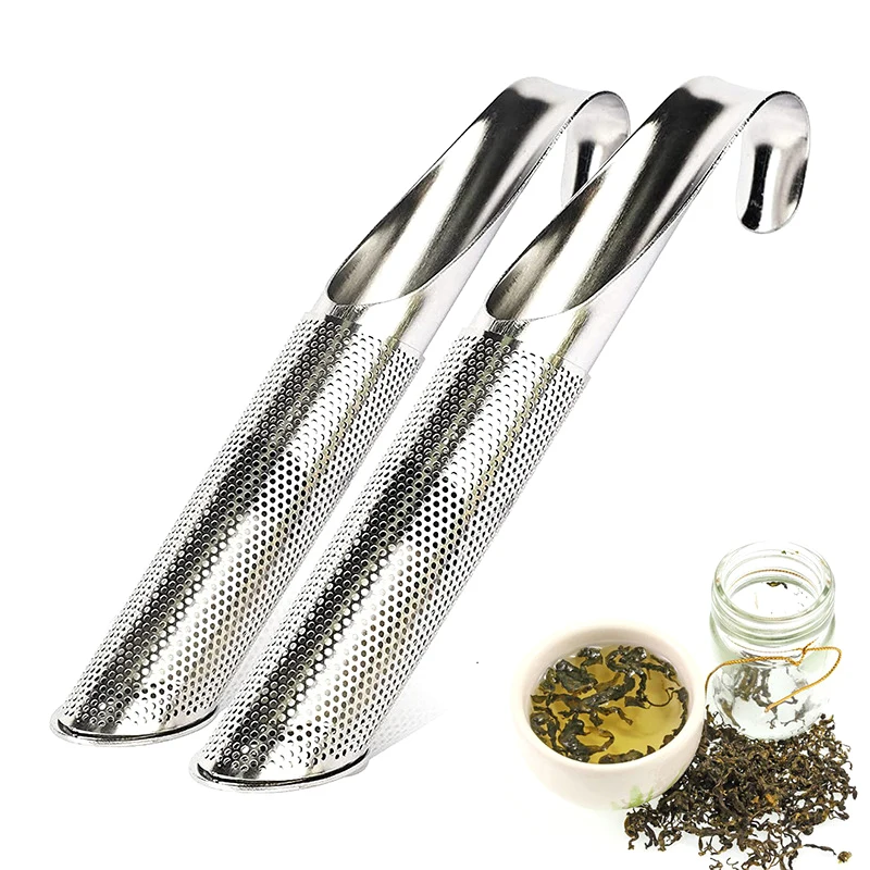 

Tea Filter Pipe Shape Loose Leaf Diffuser Tea Strainer Stainless Steel Tea Infuser Teapot Accessories Home Kitchen Accessories