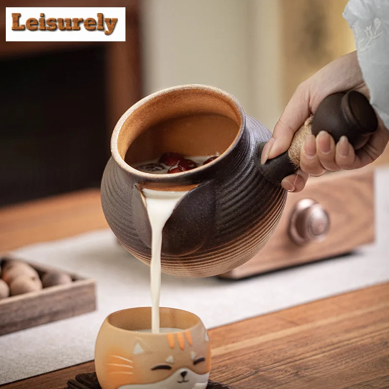 700ml Jars Pots Boiling Water Kettle Large Capacity Tea Maker Pot Herbal Medicine Kettle For Electric Ceramic Stove Tea Items