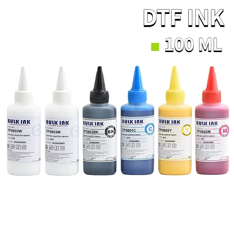 100ML White DTF INK For A3 A4 Direct Transfer Film Heat Transfer For Epson I3200 L1800 L800 L805 Film for PET