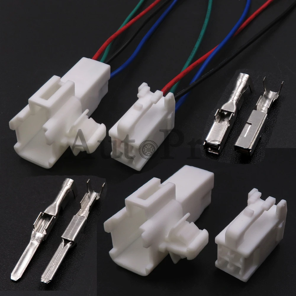 

1 Set 4 Hole 6520-0349 7282-1042 90980-10795 Auto Plastic Housing Socket Car Hairspring Cable Harness Connector