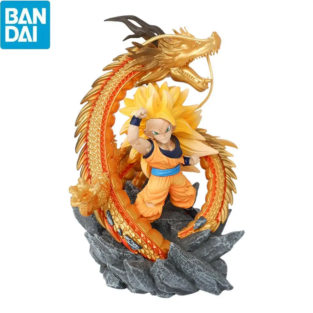 

Bandai Драконий жемчуг золотой дракон версия кулак дракона супер три Укун 13,5 см аниме коллекционные игрушки декоративная модель на день рождения