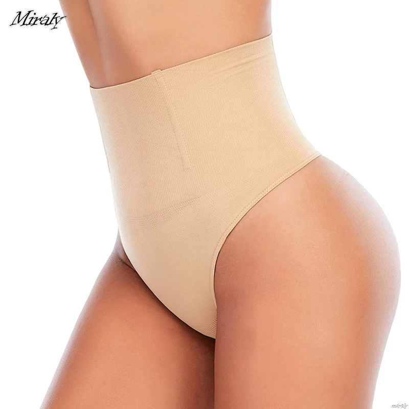 Seamless Thong Shapewear Women High Waist Tummy Control Panties Slimming Underwear Butt Lifter Belly Waist Trainer Body Shaper 2