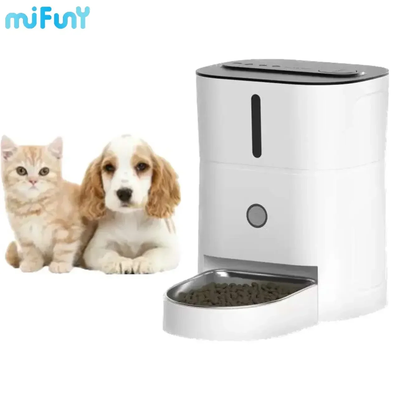 

MiFuny 3L Automatic Cat Feeder Dog Bowl Pet Smart Large Capacity Food Dispenser Manual Buttons Feeder for Cat Cat Accessories