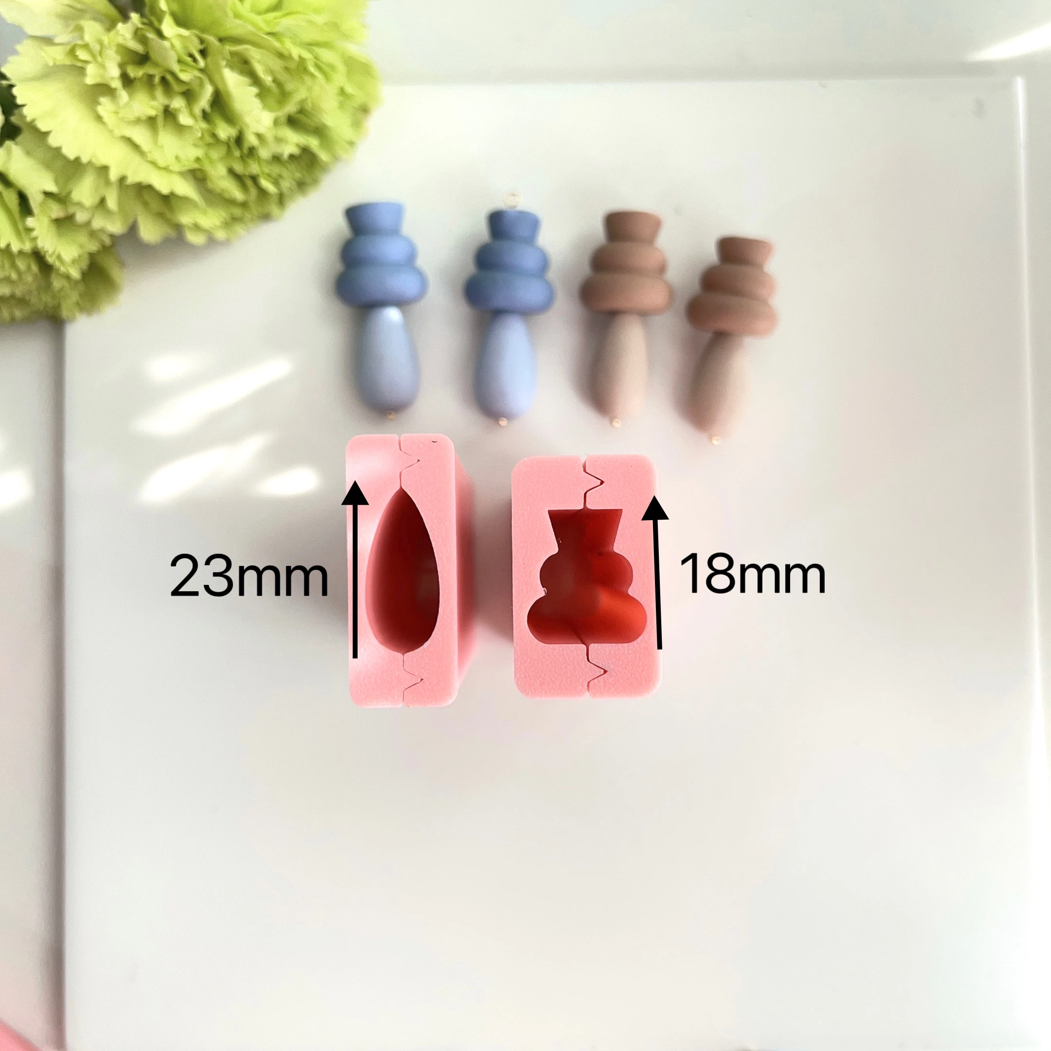Description Picture 2 of itemPolymer Clay Earring Cutting Mold DIY Creative Jewelry Pendant Decoration Making Tool Round Ball Clay Pottery Handmade Mold