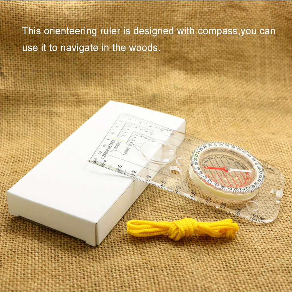 Compass Navigation Map Ruler Reading Scouting Scale Outdoor Orienteering Gear for Hunting Survival Travel Backpacking navigation compass
