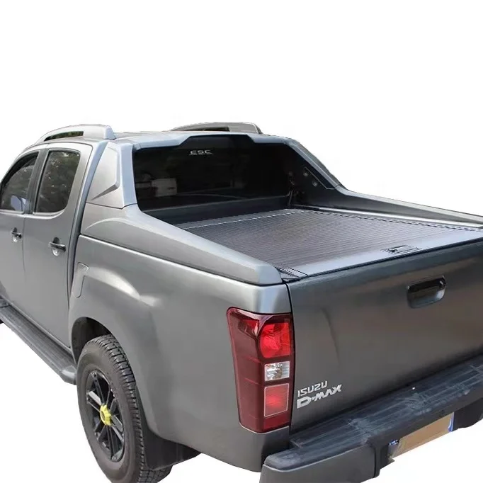 

Customized Factory High quality Aluminum Hard Retractable Manual Tri-fold Bed Tonneau Cover for Isuzu DMAX Navara L200 L300