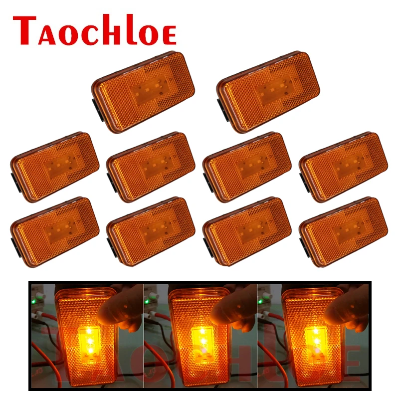 10pcs 24v Led Side Marker Lights For Scania Truck P G R Series