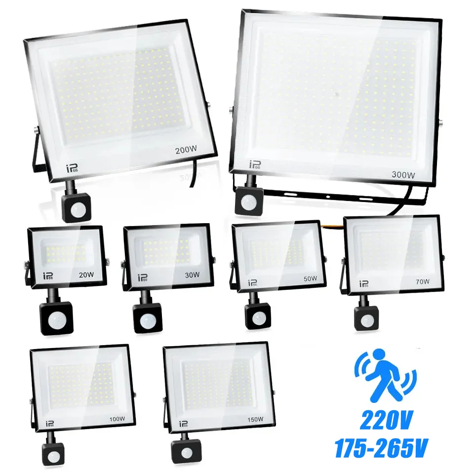 Foco LED Exterior Denotip: Hasta 500W, Con Sensor De Movimiento, IP66 Y Dos Temperaturas De Luz Para Tu Seguridad