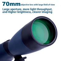 25-75x70 Zoom Spotting Scope HD Monocular High Magnification Waterproof Telescope W/Table Tripod For Birding Hunting Traveling 2