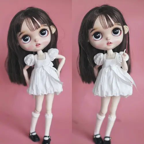 A Pair of Blyth Doll Lace Socks Cute Long White Sock for Blythe Licca Azone OB24 Pullip 1/6 Dolls Accessories Children Gifts - Image 3