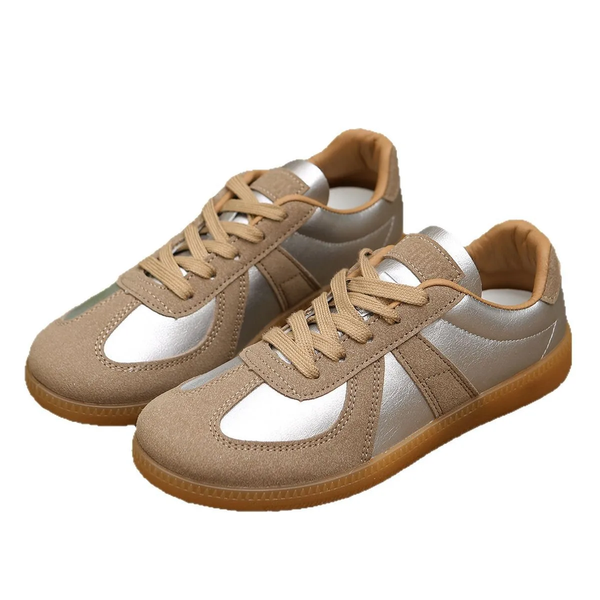 2025 Plus Size Lace Up Women's Vulcanize Shoes Outdoor Versatile Low Heel Women Sneakers Mixed Colors Comfortable Casual Shoes