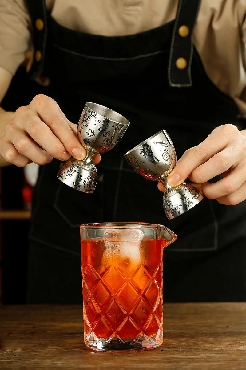 Measuring Jigger Bar Bell 2 oz 1 oz Cocktail Jigger For Bartending Shot Pourer Double