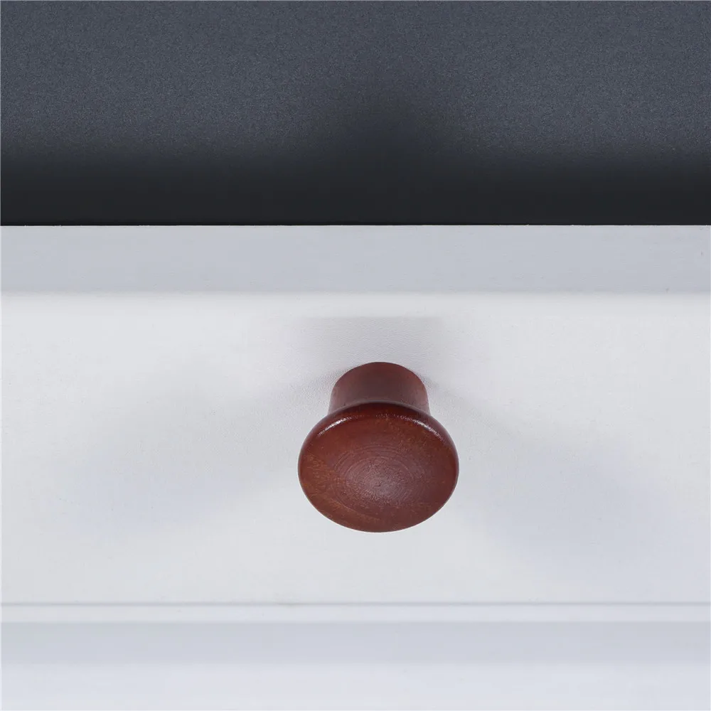 Furniture Knobs Mini Wood Knobs 5pcs with Screw for Cabinet Drawer Dresser