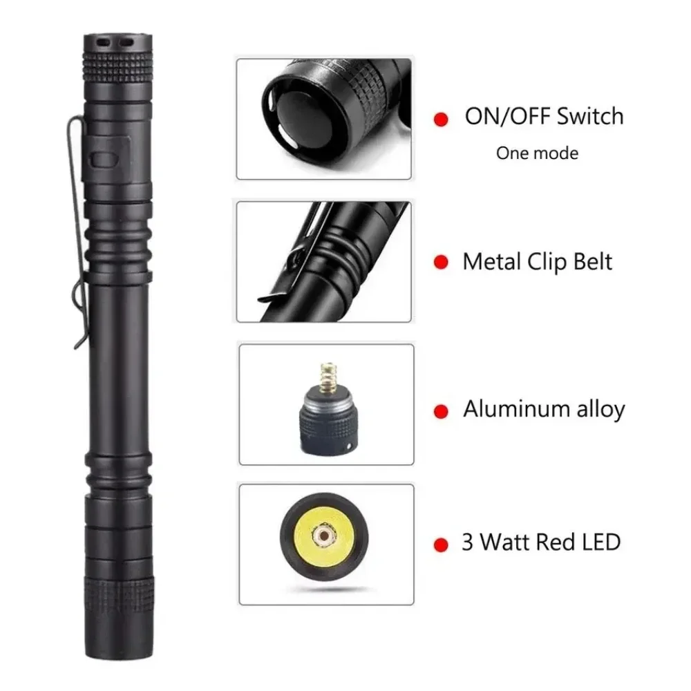รูปสินค้า ไฟฉาย LED สีแดง Super Bright สำหรับดาราศาสตร์และกิจกรรมกลางคืน