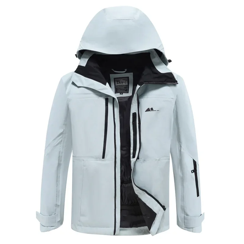 New Windproof Waterproof Ski Clothing for Women Men Single Board Outdoor Sports Warmth and Couple Wear resistant Ski Clothing